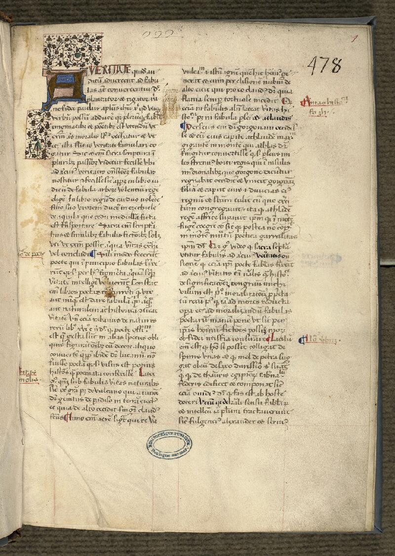 Boulogne-sur-Mer, Bibl. mun, ms. 0187, f. 001 - vue 2