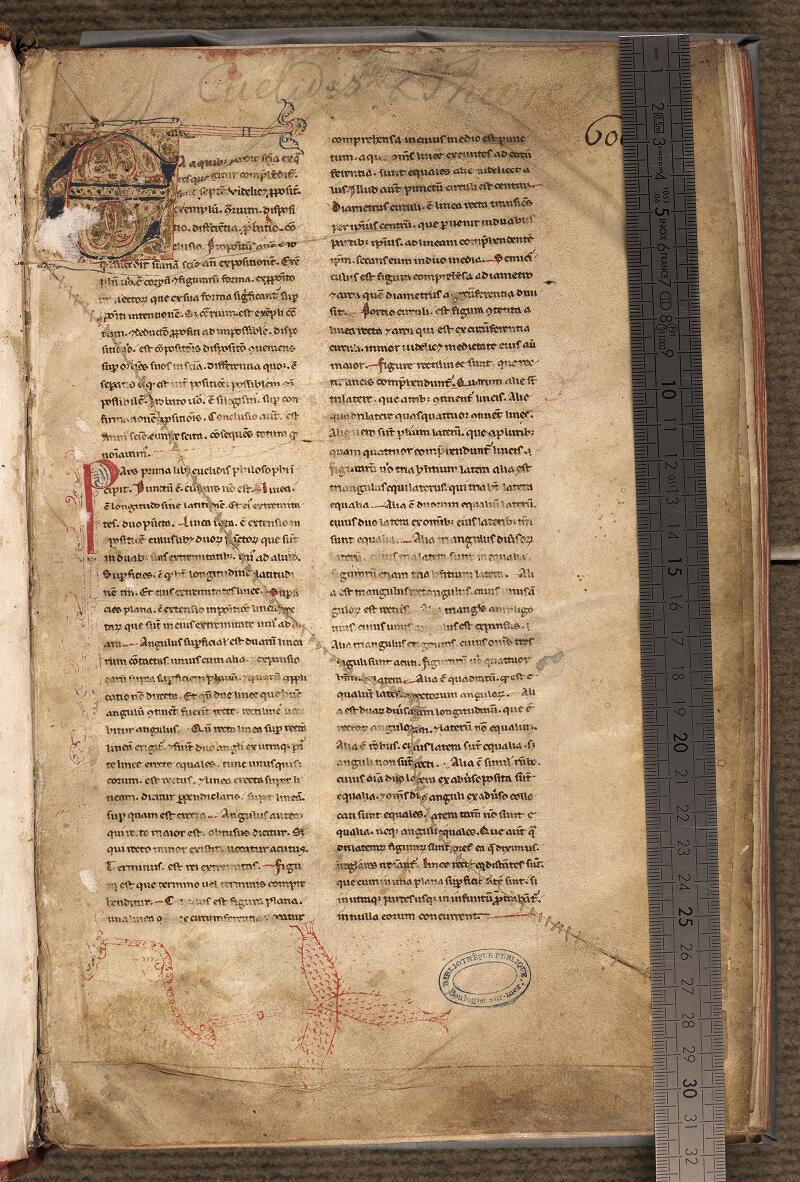 Boulogne-sur-Mer, Bibl. mun, ms. 0196, f. 001 - vue 1