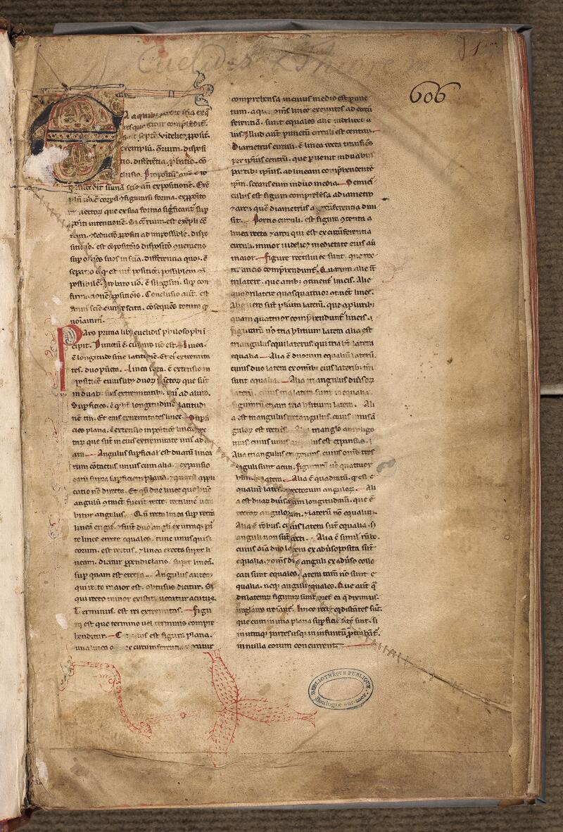 Boulogne-sur-Mer, Bibl. mun, ms. 0196, f. 001 - vue 2