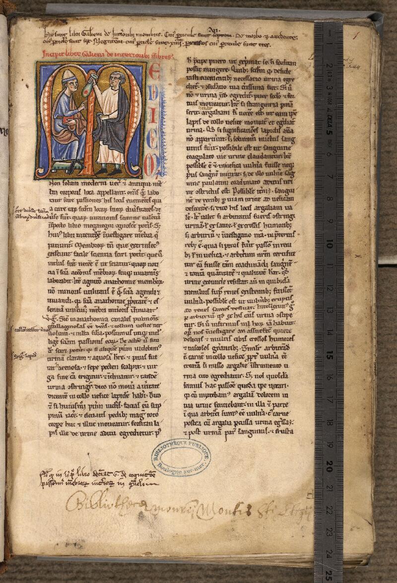 Boulogne-sur-Mer, Bibl. mun, ms. 0197, f. 001 - vue 1