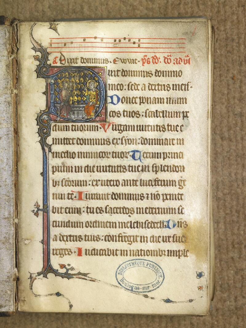 Boulogne-sur-Mer, Bibl. mun, ms. 0205, f. 001 - vue 2