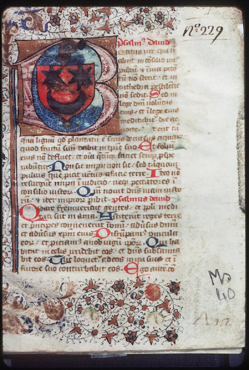 Bourges, Bibl. mun., ms. 0040, f. 001 - vue 1