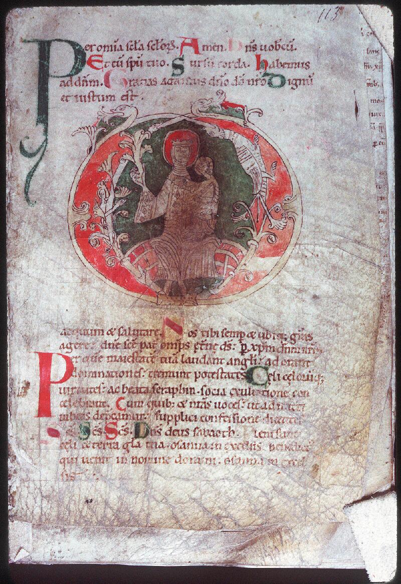 Bourges, Bibl. mun., ms. 0030, f. 113 - vue 1