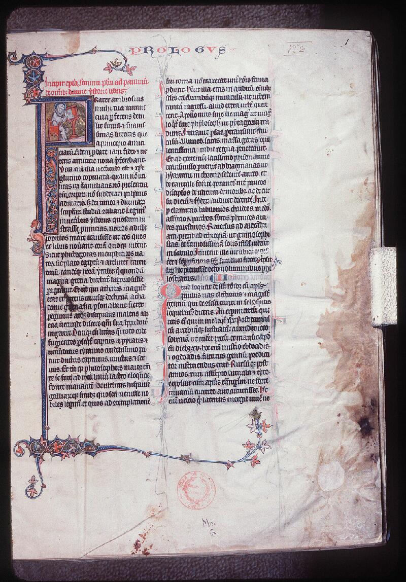 Bourges, Bibl. mun., ms. 0006, f. 001 - vue 1