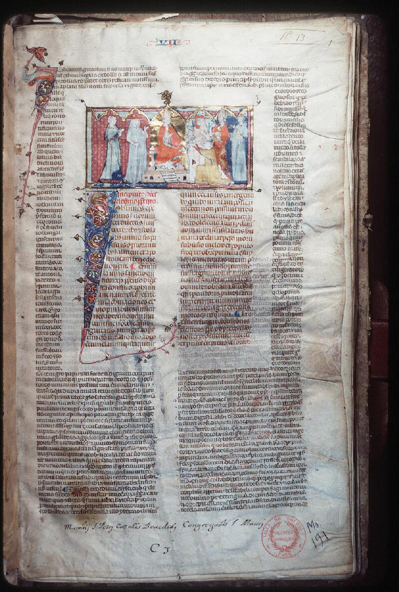 Bourges, Bibl. mun., ms. 0191, f. 001 - vue 1