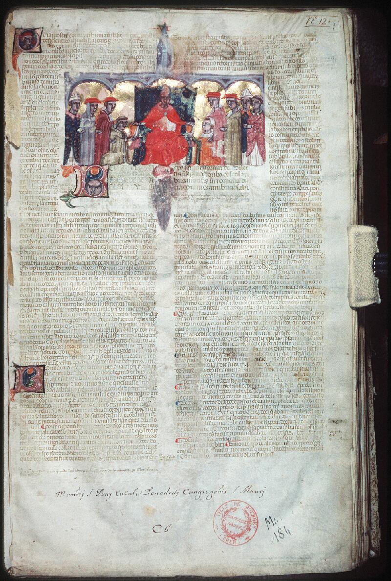 Bourges, Bibl. mun., ms. 0184, f. 001 - vue 1