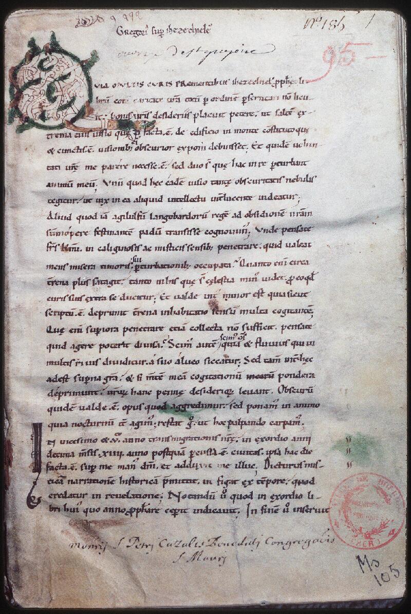 Bourges, Bibl. mun., ms. 0105, f. 001