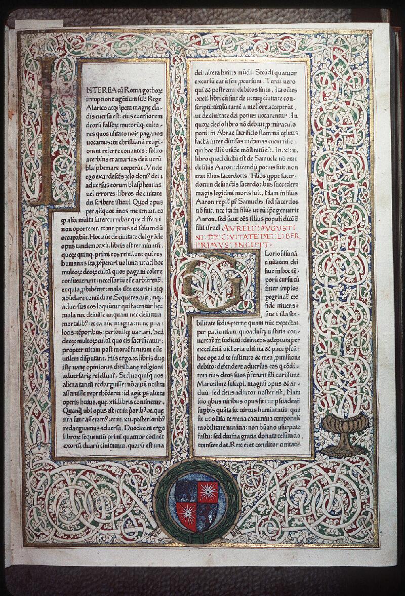 Bourges, Bibl. mun., inc. 031, f. [A] - vue 1