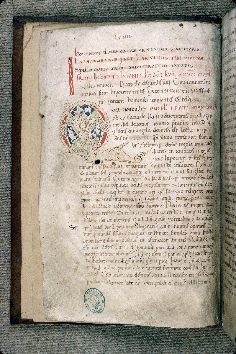 Cambrai, Bibl. mun., ms. 0544, f. 001v - vue 2