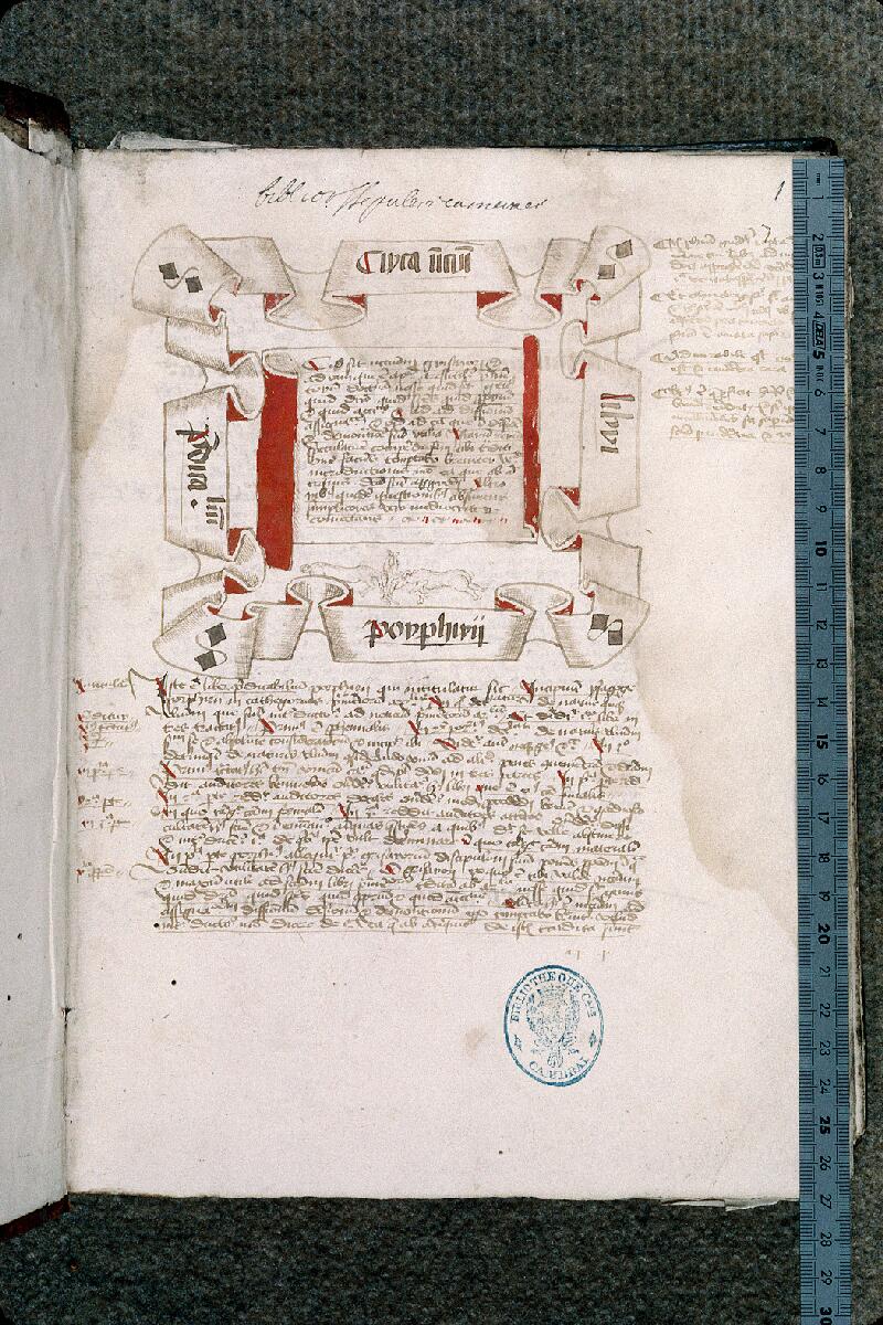 Cambrai, Bibl. mun., ms. 0964, f. 001 - vue 1