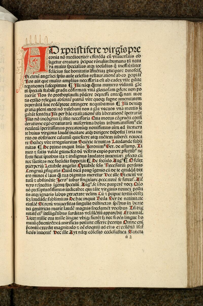 Cambrai, Bibl. mun., inc. A 058, B f. a2 - vue 1