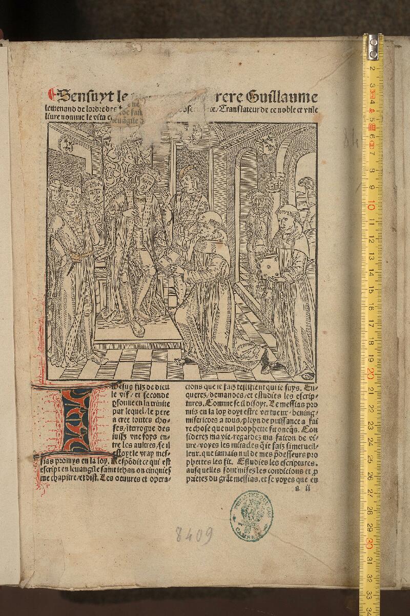 Cambrai, Bibl. mun., inc. B 090, A f. 000a2 - vue 1