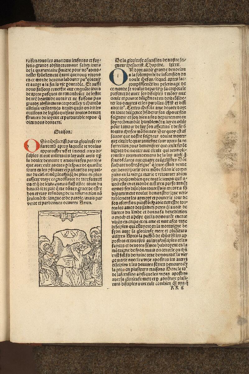 Cambrai, Bibl. mun., inc. B 090, B f. kk2 - vue 1