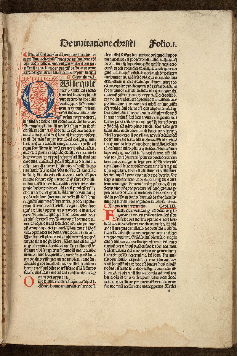 Cambrai, Bibl. mun., inc. B 109, f. 001 - vue 2