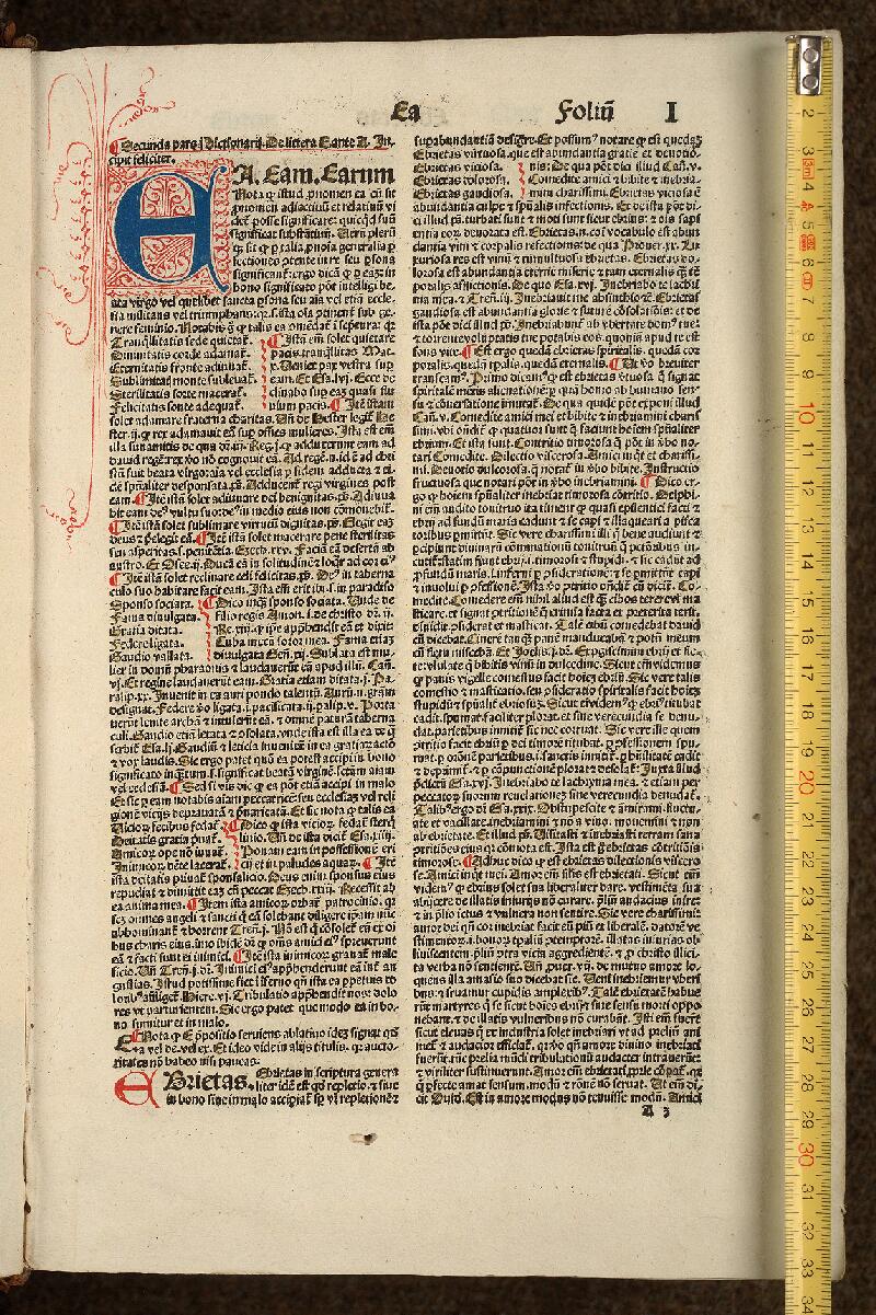 Cambrai, Bibl. mun., inc. C 015, f. 001 - vue 1