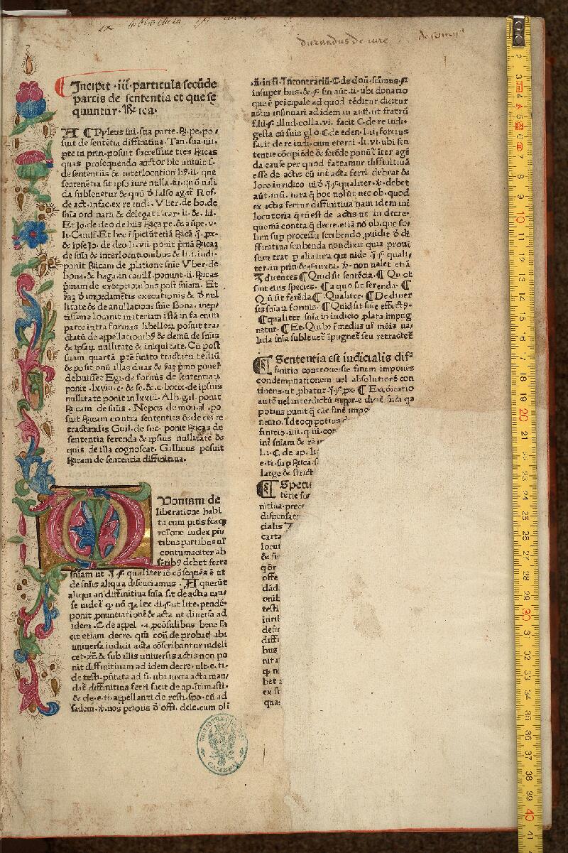Cambrai, Bibl. mun., inc. C 027, A f. 001 - vue 1