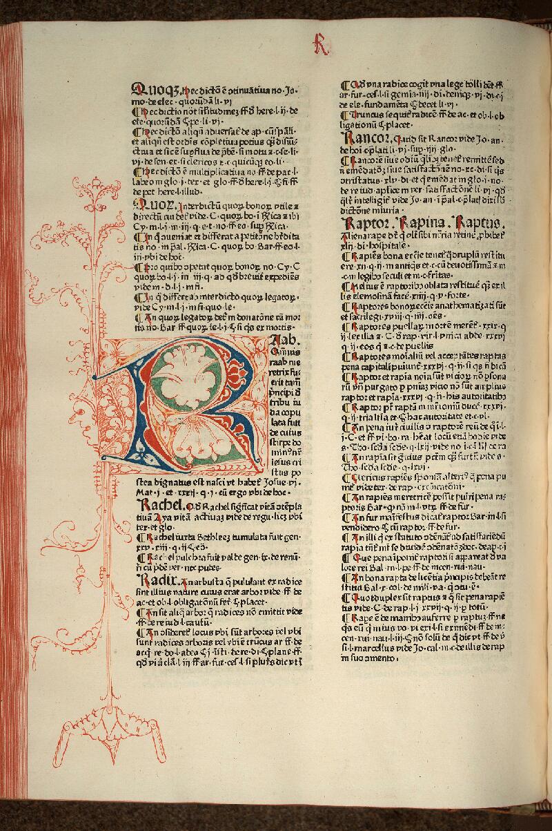 Cambrai, Bibl. mun., inc. C 048, f. r01v - vue 1