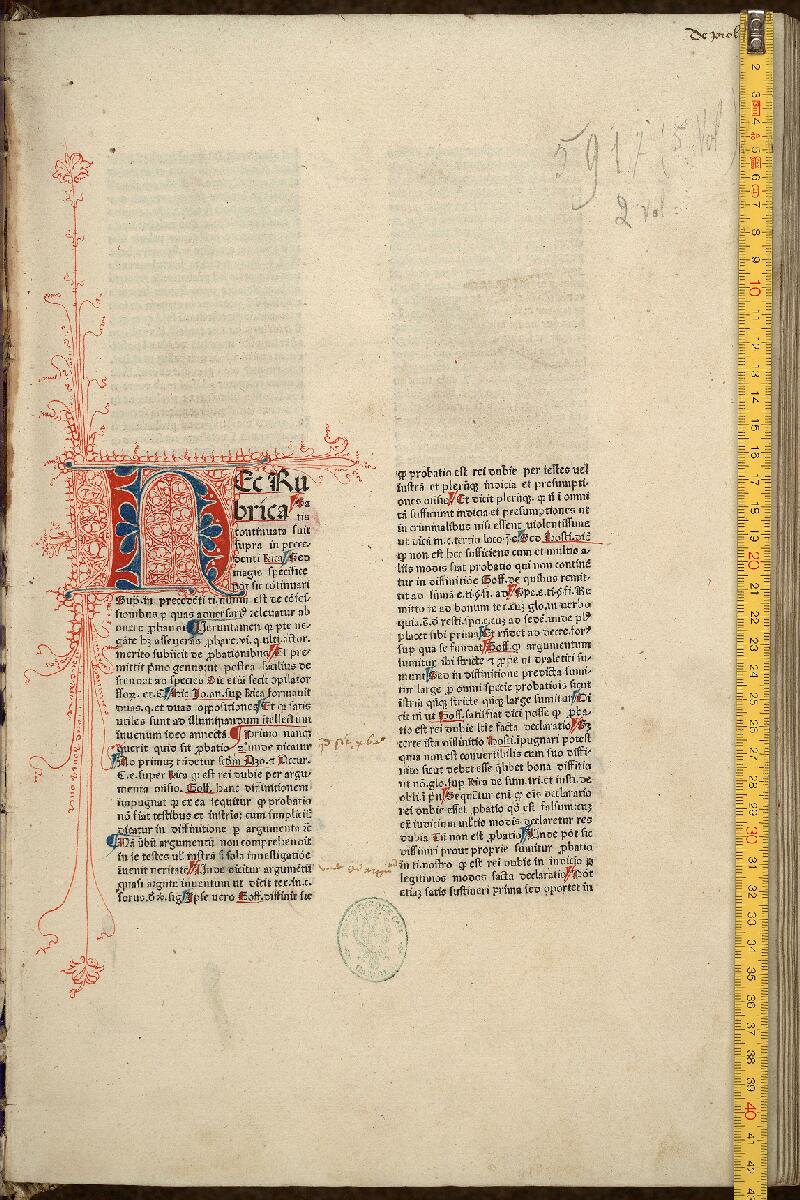 Cambrai, Bibl. mun., inc. C 060, A f. a2 - vue 1