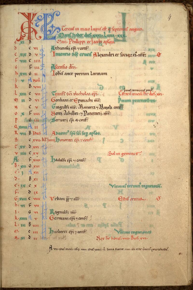 Cambrai, Bibl. mun., ms. 0027, A f. 004 - vue 2