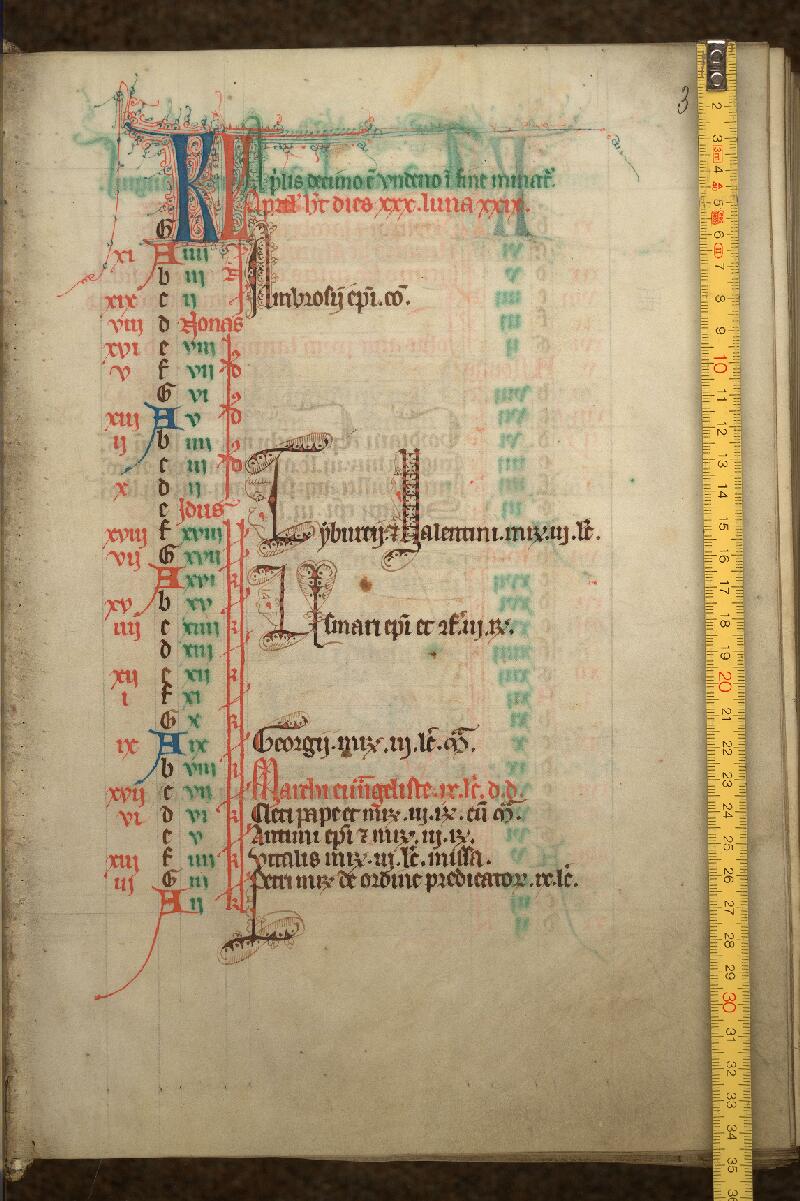 Cambrai, Bibl. mun., ms. 0035, A f. 003 - vue 1