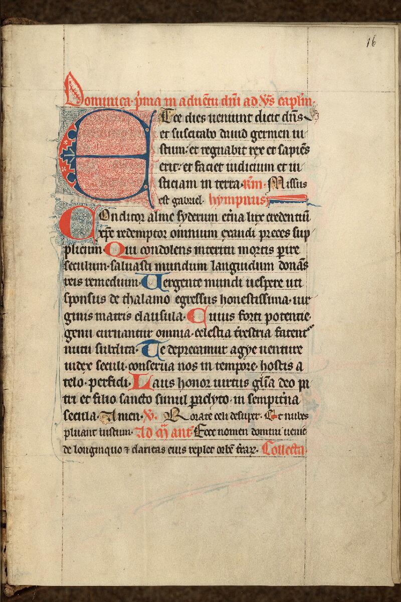 Cambrai, Bibl. mun., ms. 0047, f. 016 - vue 1