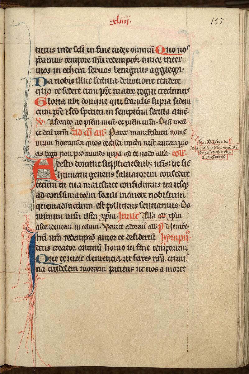 Cambrai, Bibl. mun., ms. 0048, f. 105 - vue 1