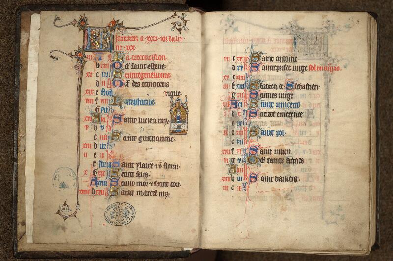 Cambrai, Bibl. mun., ms. 0087, f. 002v-003 - vue 2