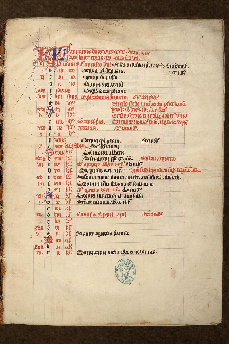 Cambrai, Bibl. mun., ms. 0150, f. 001 - vue 2