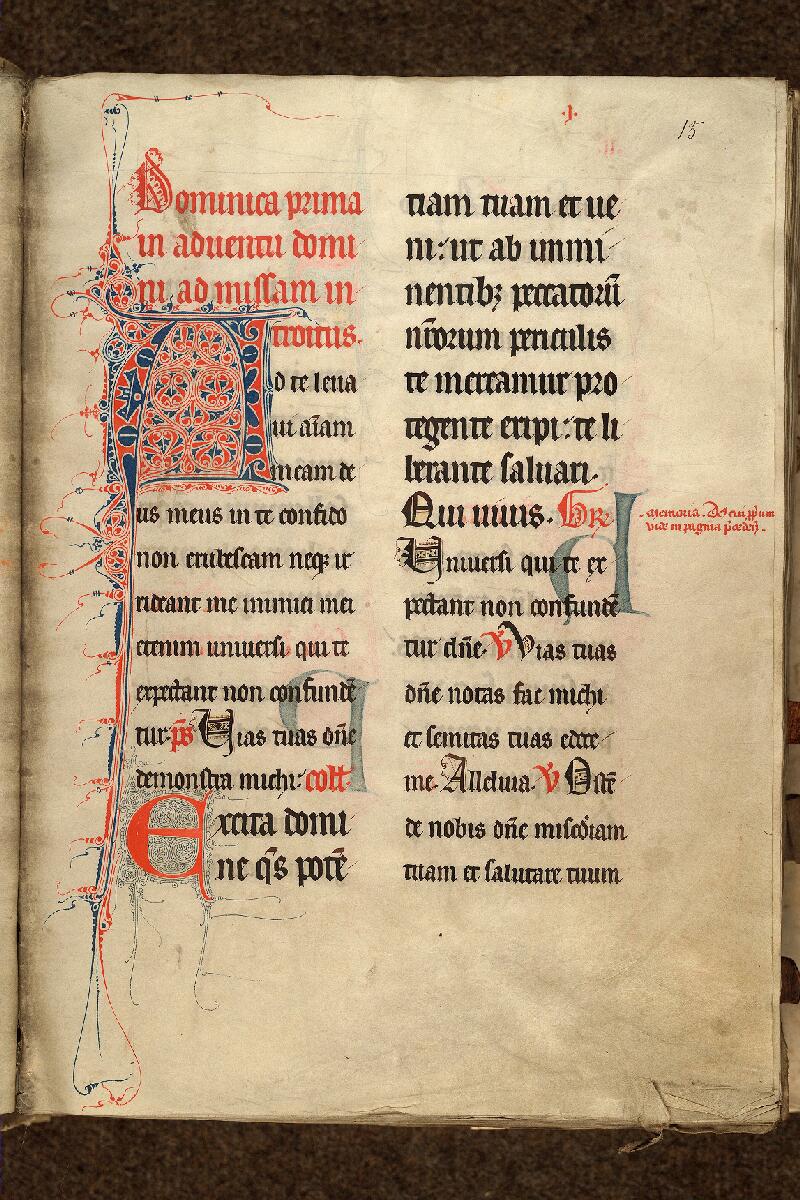 Cambrai, Bibl. mun., ms. 0153, A f. 015