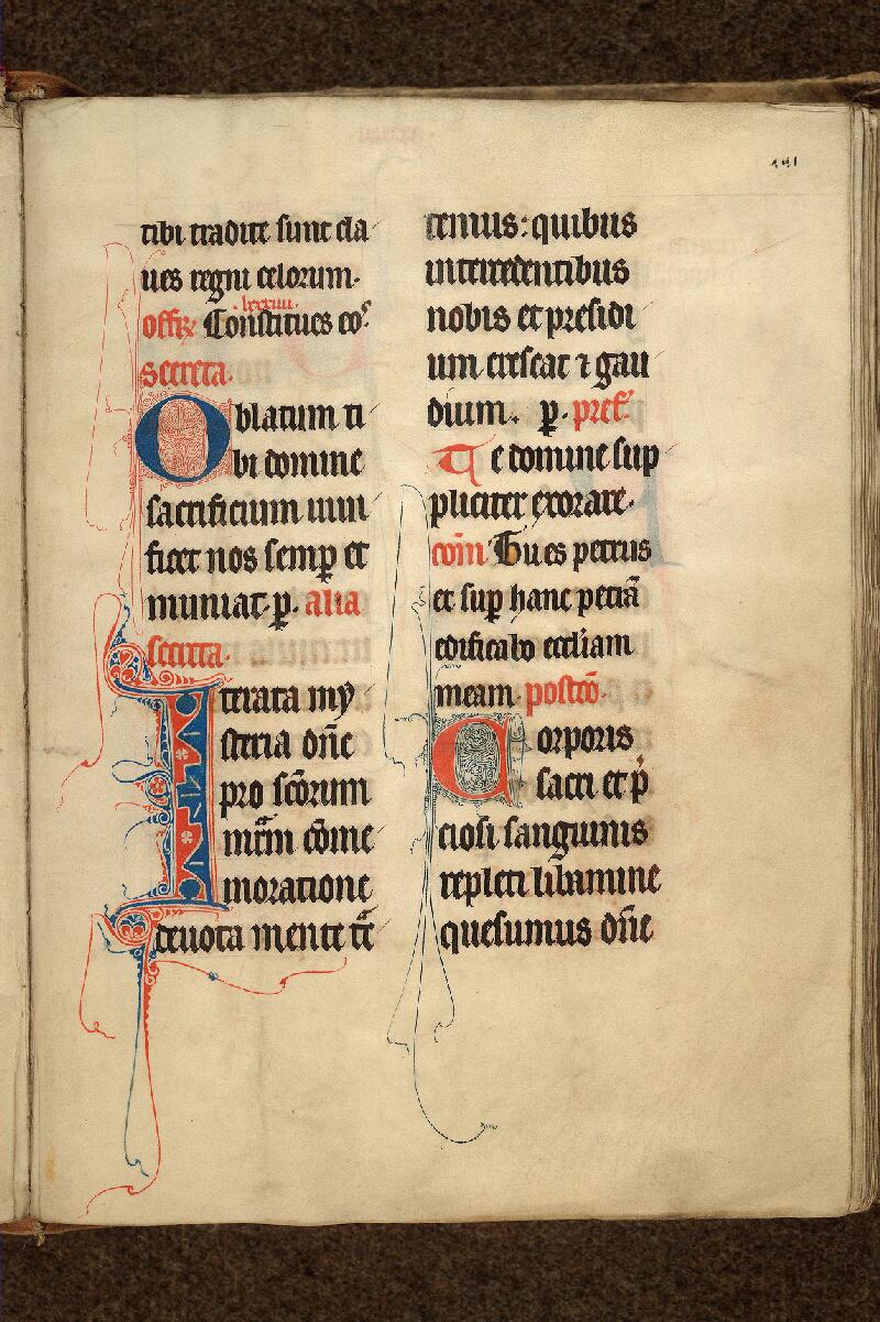 Cambrai, Bibl. mun., ms. 0154, f. 141 - vue 1