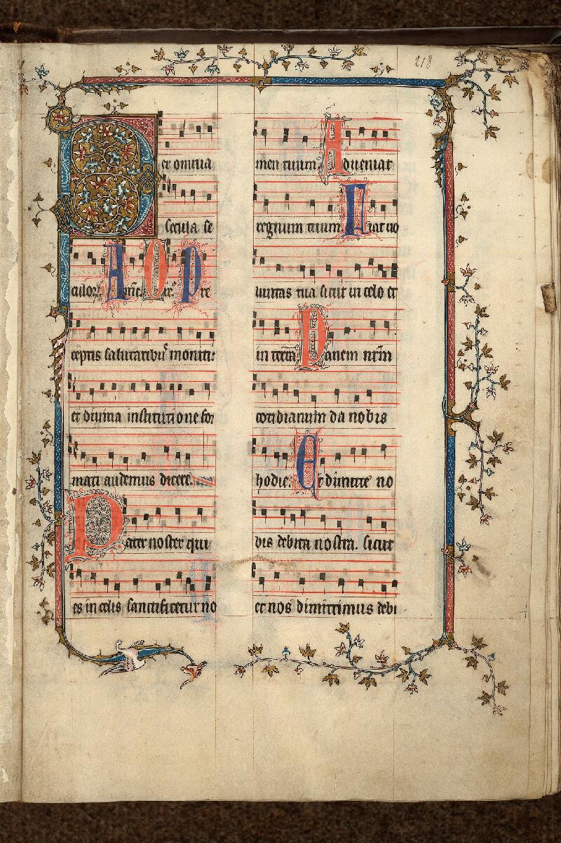 Cambrai, Bibl. mun., ms. 0156, f. 218 - vue 1