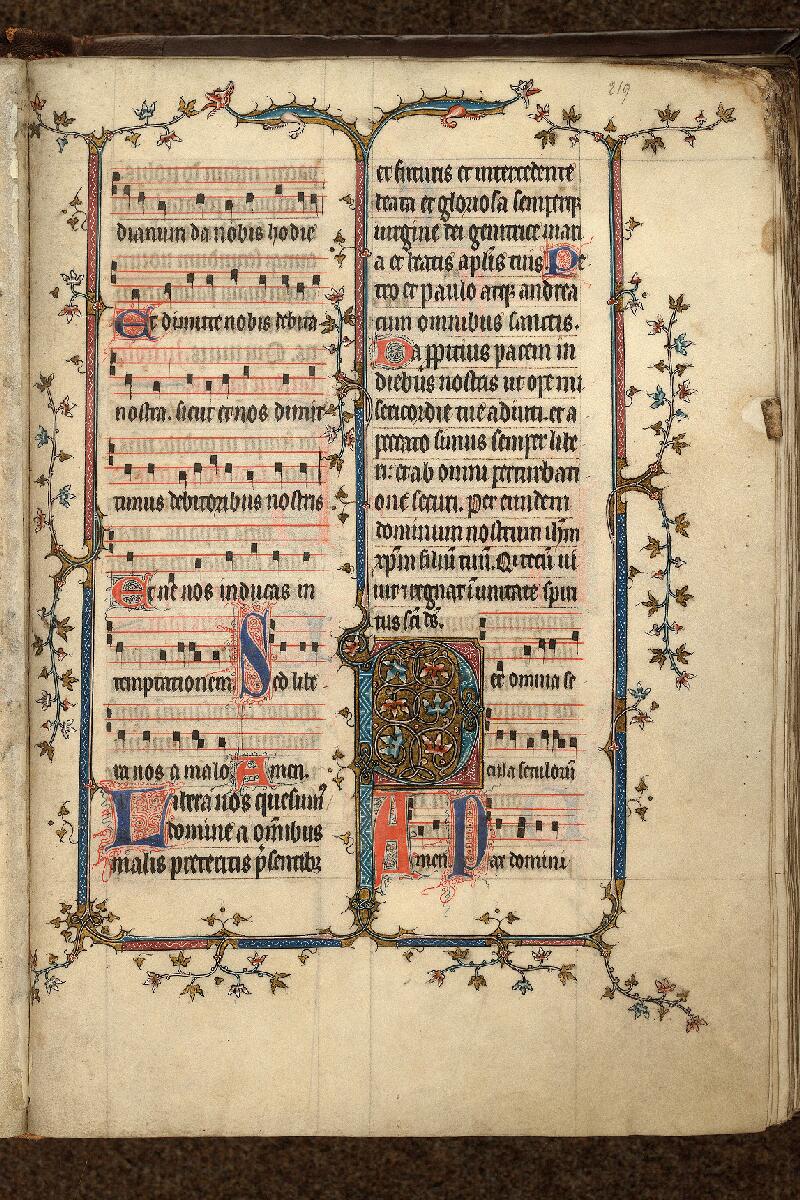 Cambrai, Bibl. mun., ms. 0156, f. 219 - vue 1