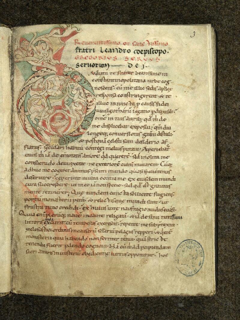 Cambrai, Bibl. mun., ms. 0215, f. 003 - vue 1