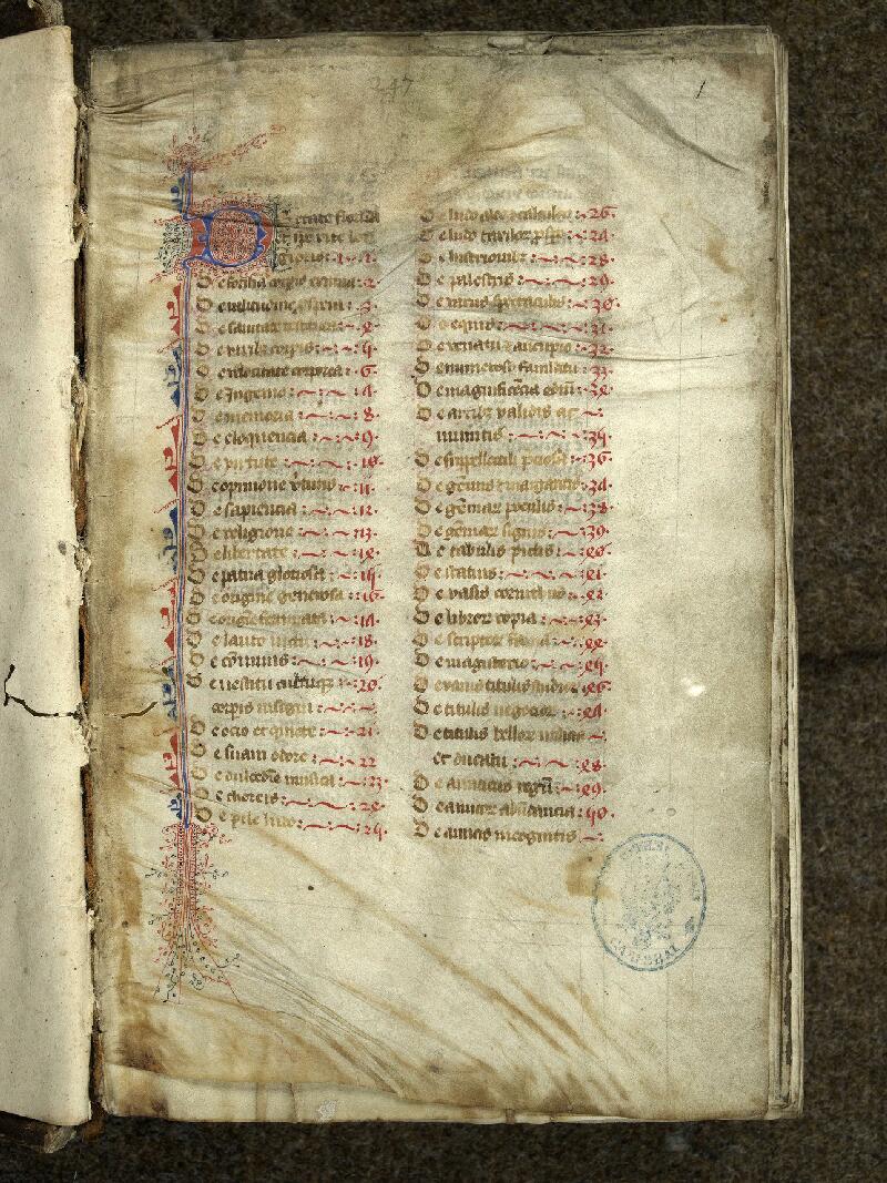 Cambrai, Bibl. mun., ms. 0239, f. 001 - vue 2