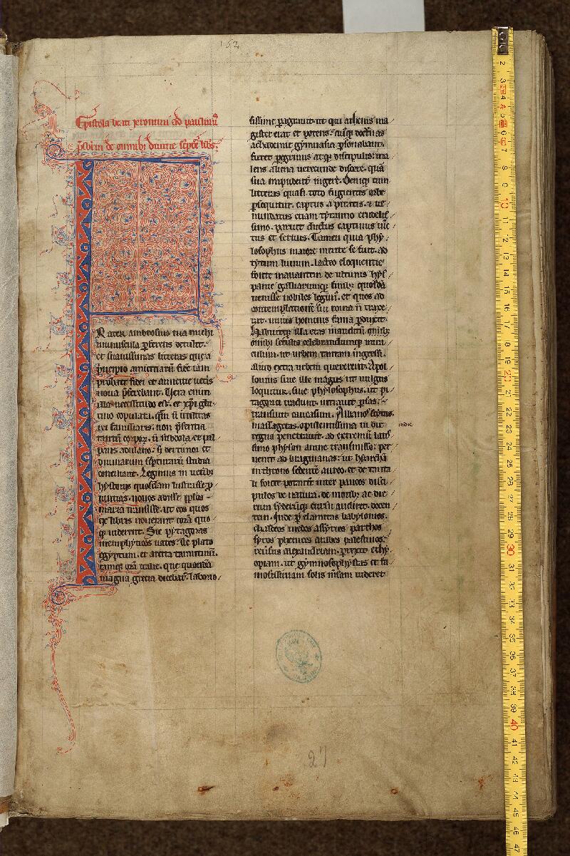 Cambrai, Bibl. mun., ms. 0345, f. 002 - vue 1