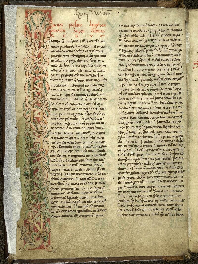 Cambrai, Bibl. mun., ms. 0466, f. 001v - vue 2