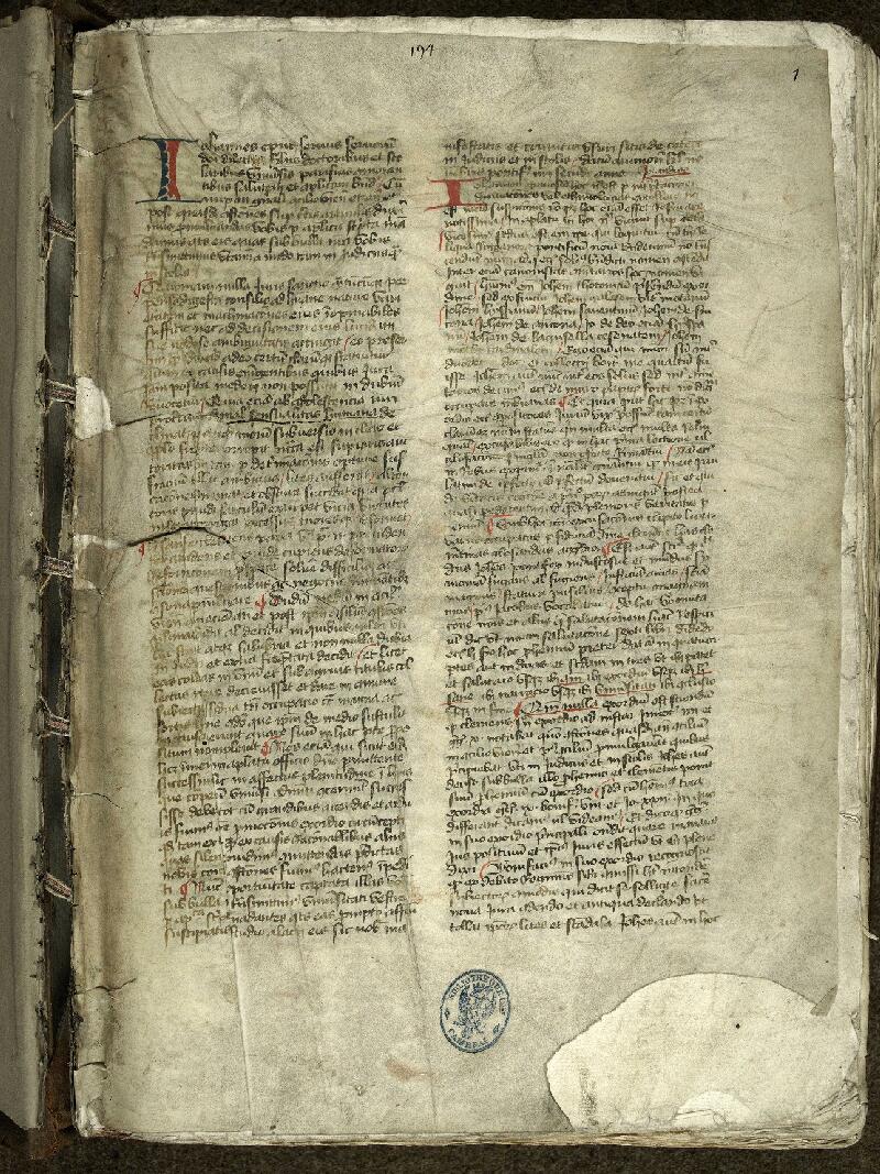 Cambrai, Bibl. mun., ms. 0628, f. 001 - vue 2