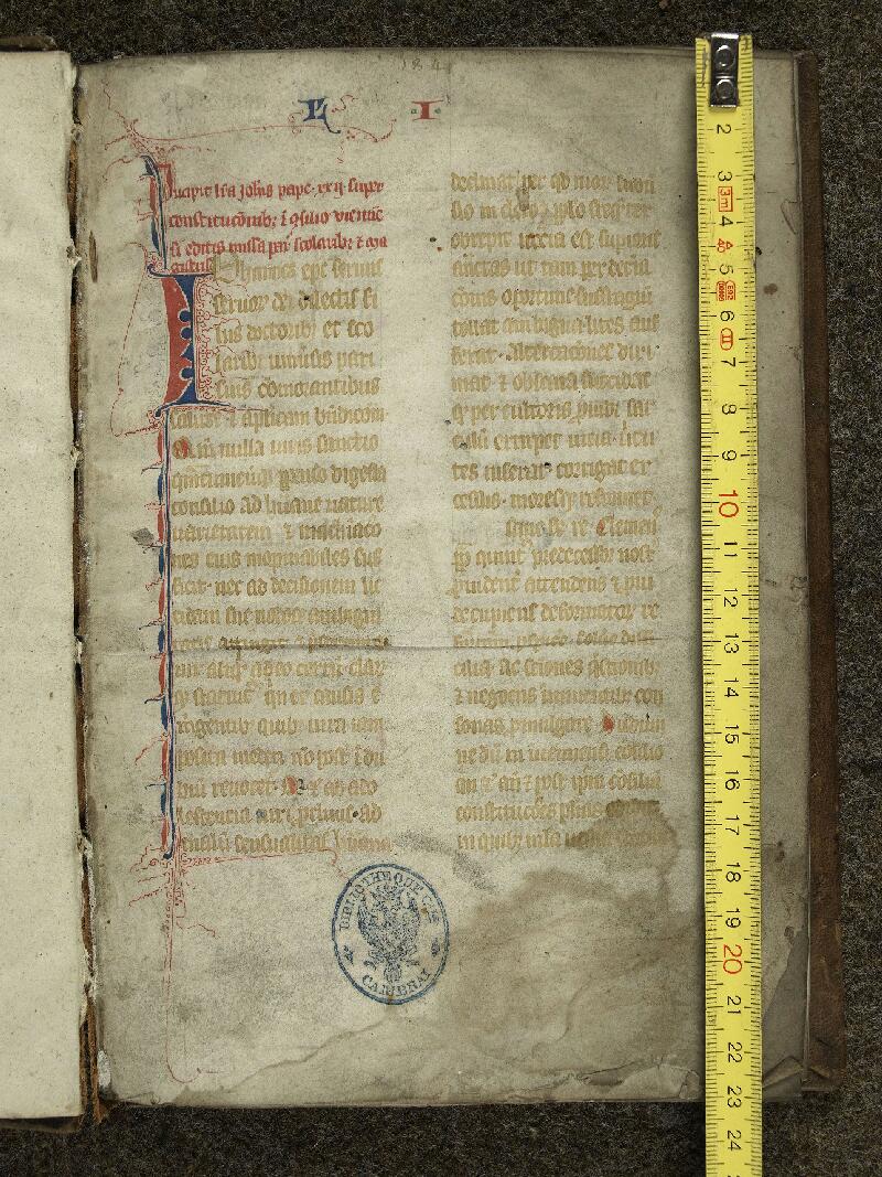 Cambrai, Bibl. mun., ms. 0675, f. 001 - vue 1