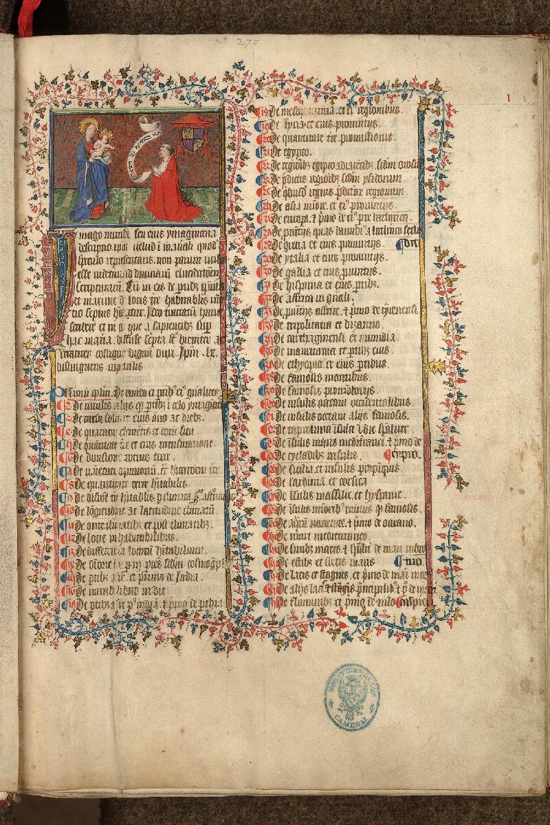Cambrai, Bibl. mun., ms. 0954, f. 001 - vue 2