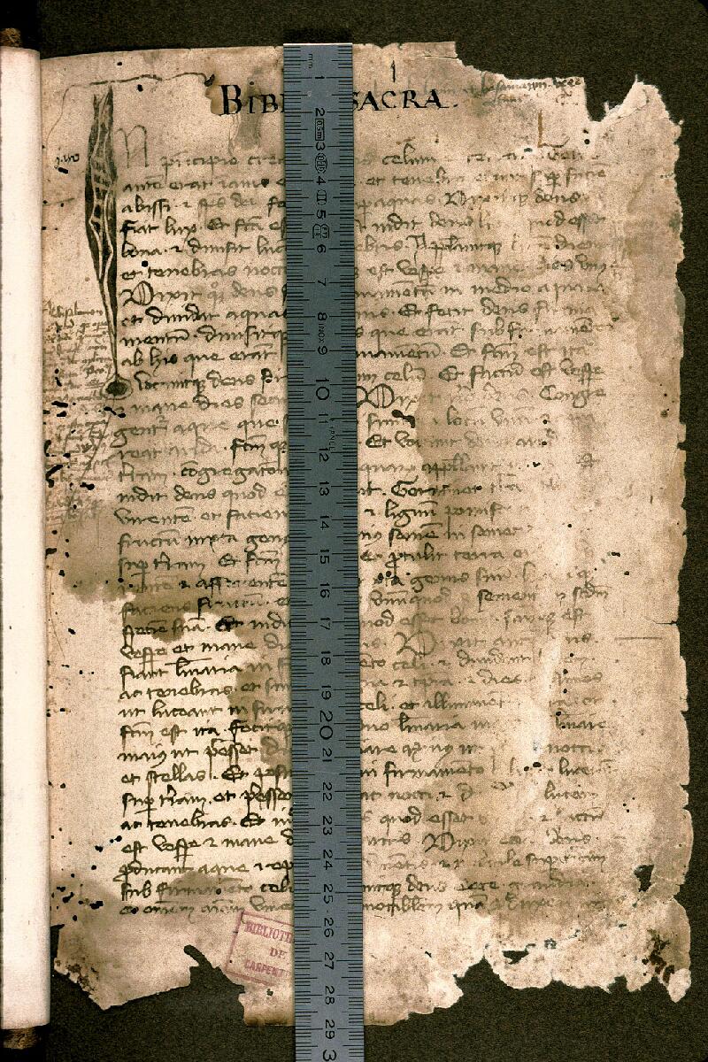 Carpentras, Bibl. mun., ms. 0003, f. 001 - vue 1