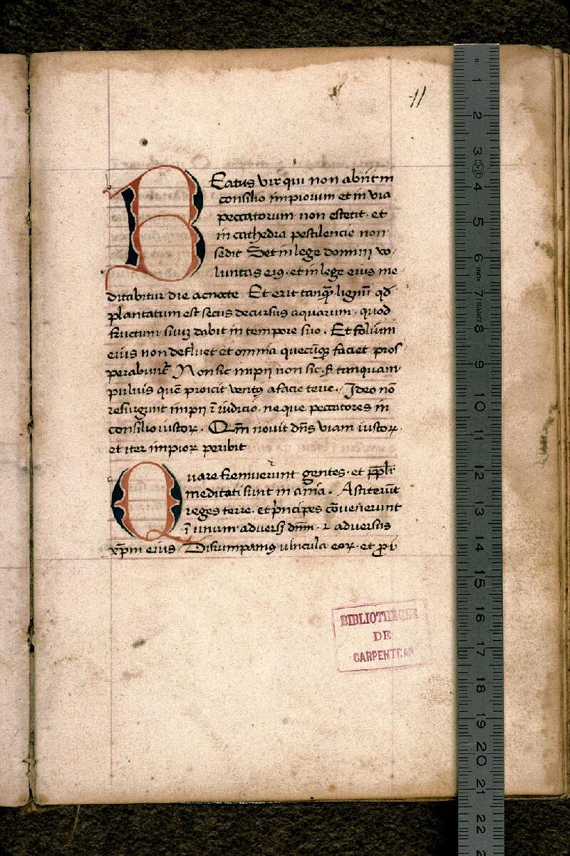 Carpentras, Bibl. mun., ms. 0006, f. 011 - vue 1