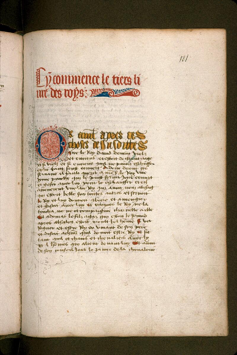 Carpentras, Bibl. mun., ms. 0026, f. 181 - vue 2