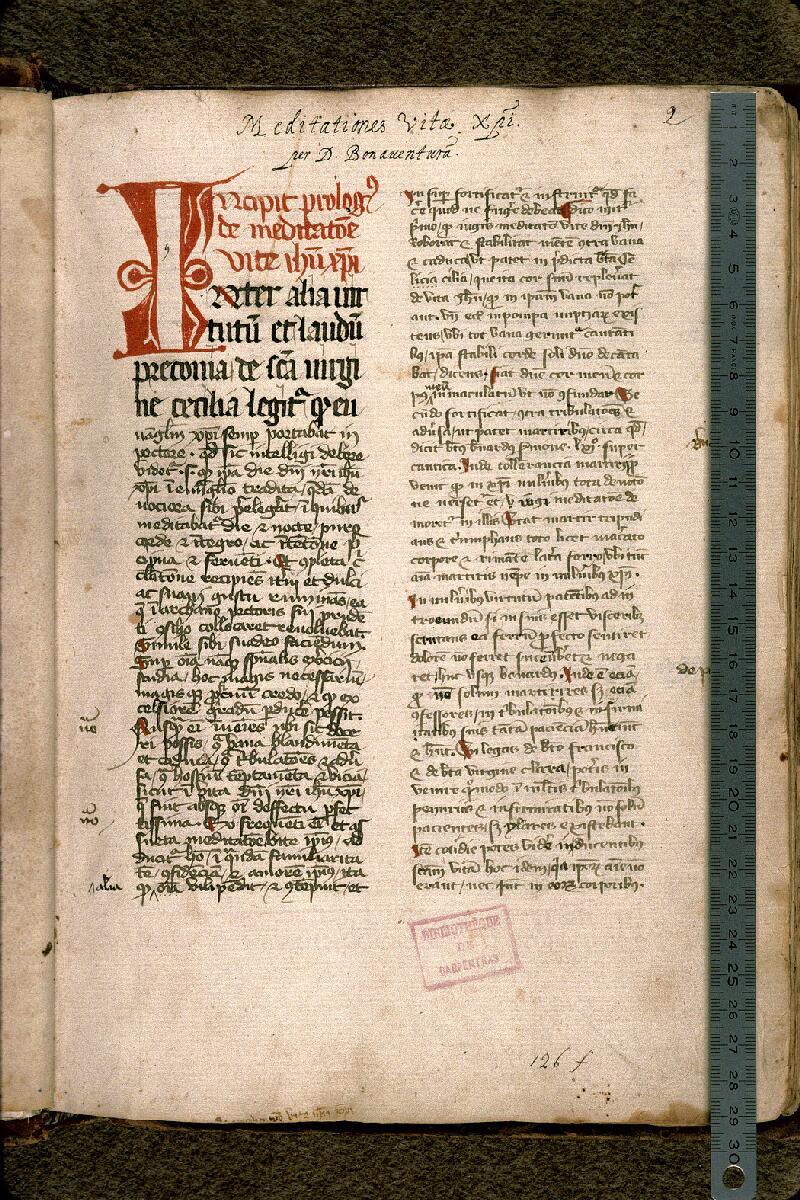 Carpentras, Bibl. mun., ms. 0029, f. 002 - vue 1