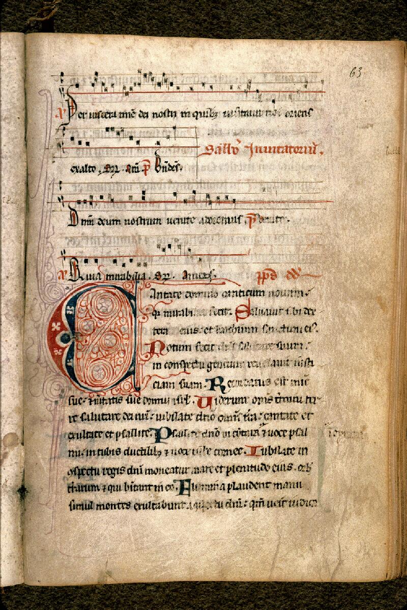 Carpentras, Bibl. mun., ms. 0072, f. 063 - vue 2
