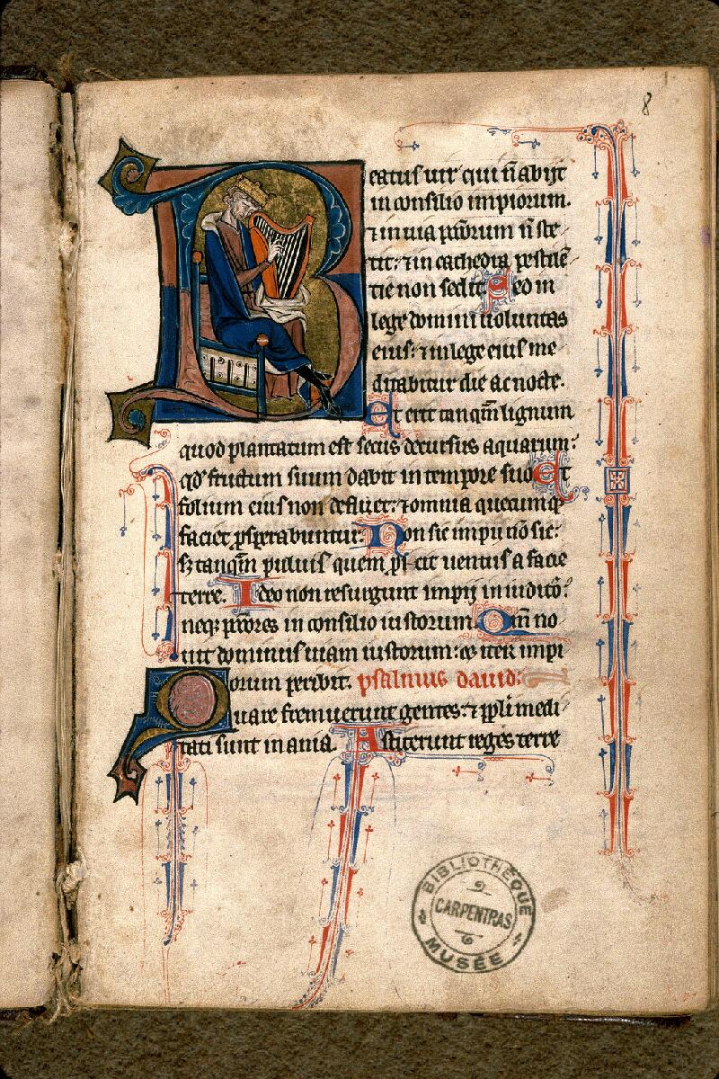 Carpentras, Bibl. mun., ms. 0075, f. 008 - vue 1