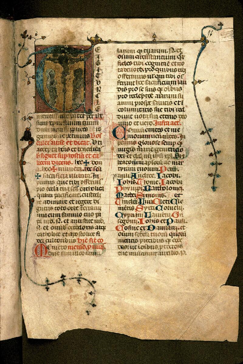 Carpentras, Bibl. mun., ms. 0092, f. 096 - vue 1