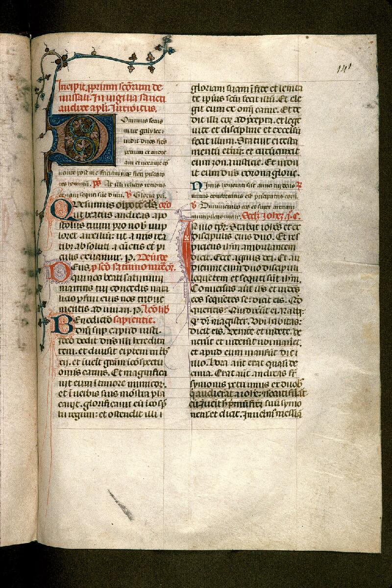 Carpentras, Bibl. mun., ms. 0092, f. 141