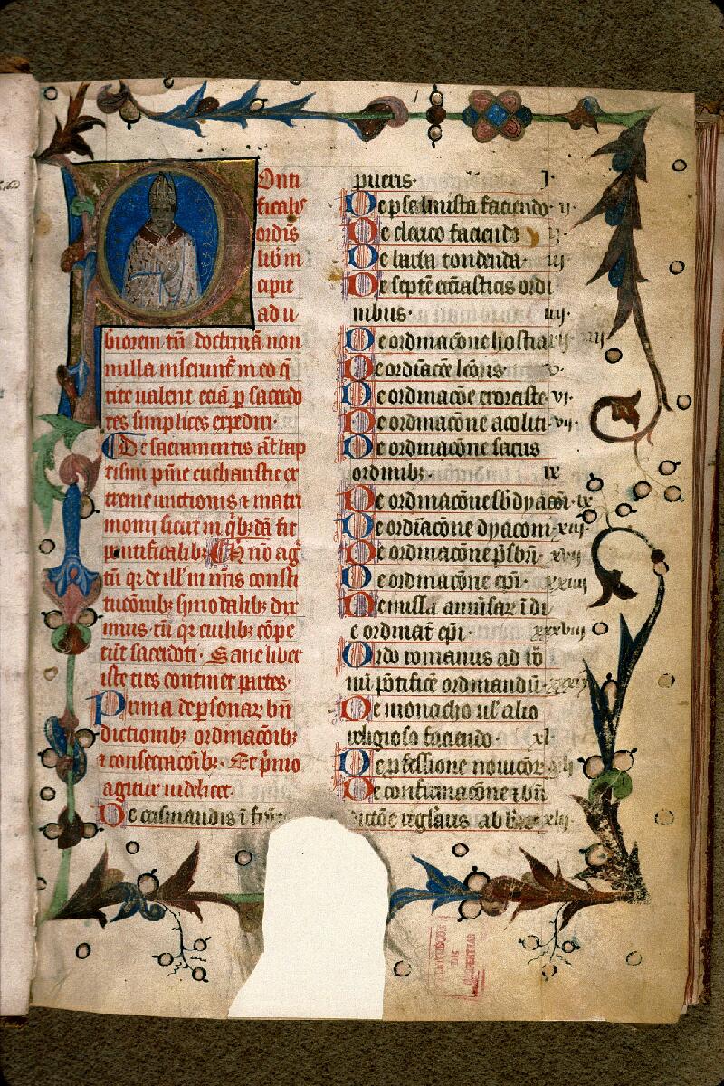 Carpentras, Bibl. mun., ms. 0097, f. 001 - vue 2