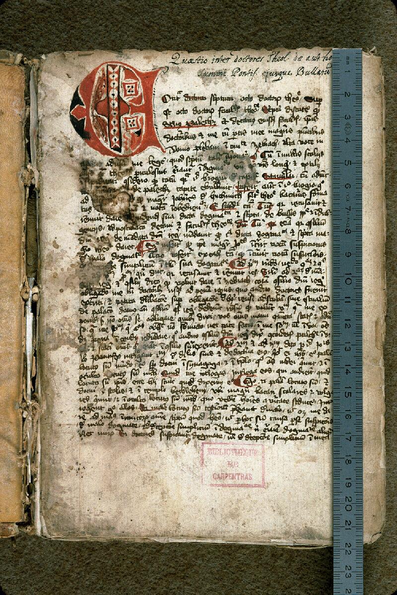 Carpentras, Bibl. mun., ms. 0111, f. 001 - vue 1