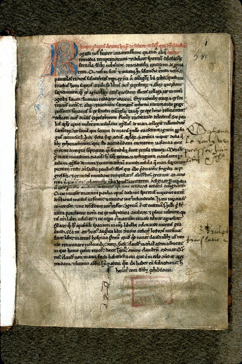 Carpentras, Bibl. mun., ms. 0116, f. 001 - vue 2
